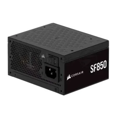 Блоки питания/ Power Supply Corsair SF850, Model RPS0175, 850W 80+ Platinum (SFX, 3.1, PCIe 5.1, Full modular, 1x24(20+4)pin, 1x12VHPWR, 2x4+4-pin CPU +12V (EPS), 3x4-pin Molex, 3x6+2-pin PCIe, 8xSATA3, Active, 92x92mm, 125x100x63.5mm, APFC, Power cable-EU, black)