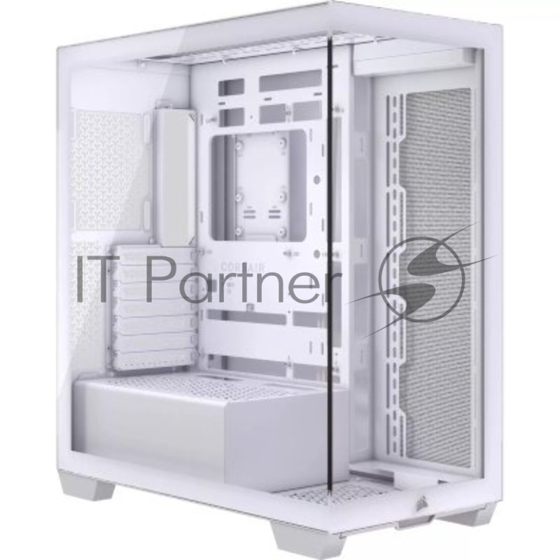 Корпус без блока питания/ Case Corsair 3500X, Midi-Tower, TG, no fan, 2xUSB-A 3.2, 1xUSB 3.2 Type-C, E-ATX, ATX, mATX, mITX White