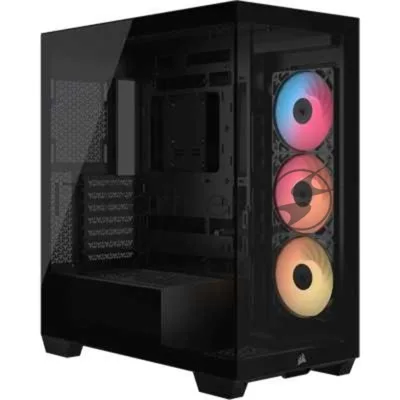 Корпус без блока питания/ Case Corsair 3500X RS-R ARGB, Midi-Tower, TG, 3x120mm ARGB, 2xUSB-A 3.2, 1xUSB 3.2 Type-C, E-ATX, ATX, mATX, mITX Black