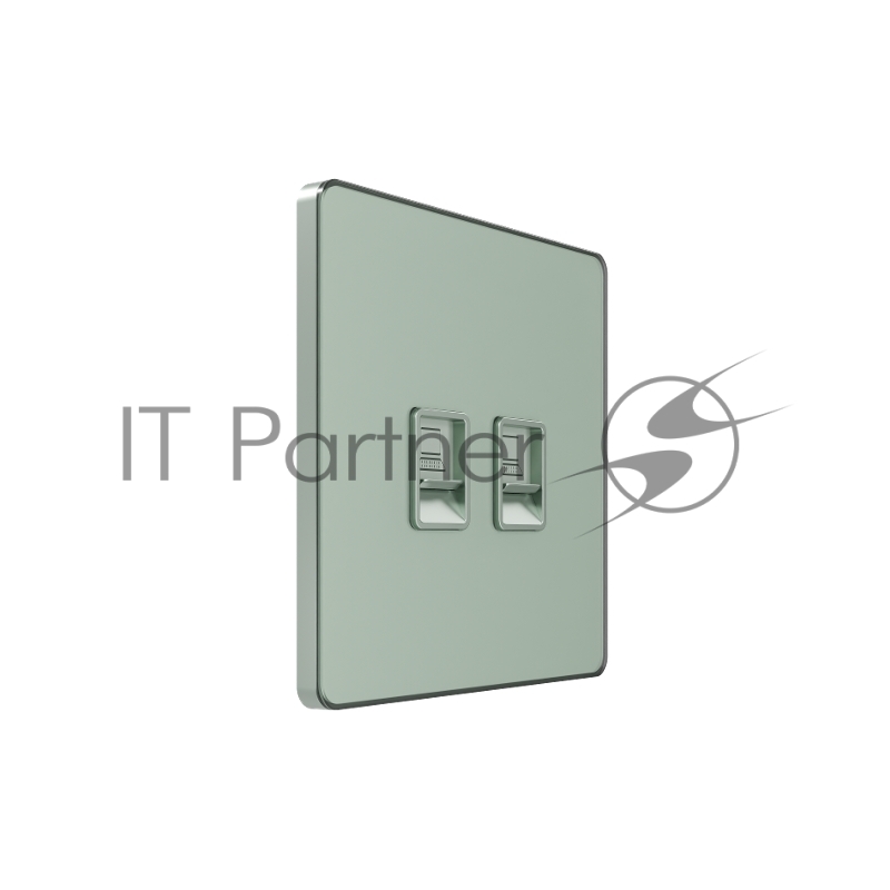 Розетка информационная С/У RJ-45 кат.5e 2-я, Таежное утро , Systeme Infinity