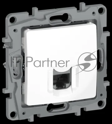 IEKETIKA Розетка компьютерная RJ45 категория 5Е UTP 6722411 белый