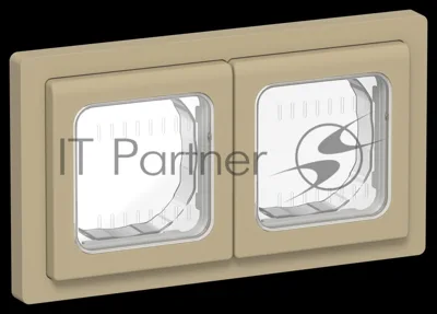 Рамка 2-местная IP55 Рпро-2-55-ФлХ хаки FLITE