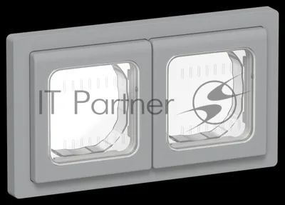 Рамка 2-местная IP55 Рпро-2-55-ФлС серый FLITE