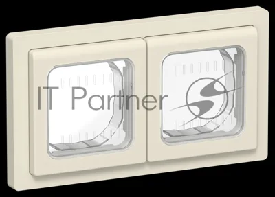 Рамка 2-местная IP55 Рпро-2-55-ФлСл сливочный FLITE