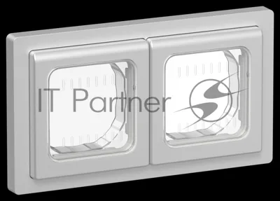 Рамка 2-местная IP55 Рпро-2-55-ФлА алюминий FLITE