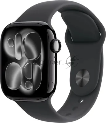 Промо_Умные часы Apple Watch Series 11, 1.77" OLED, Wi-Fi, Bluetooth 5.3, NFC, IP6X, WR50, черный