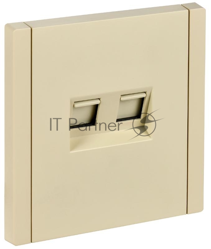Розетка двойная RJ11+RJ45 кат.5E FP435 ваниль FORTE&PIANO