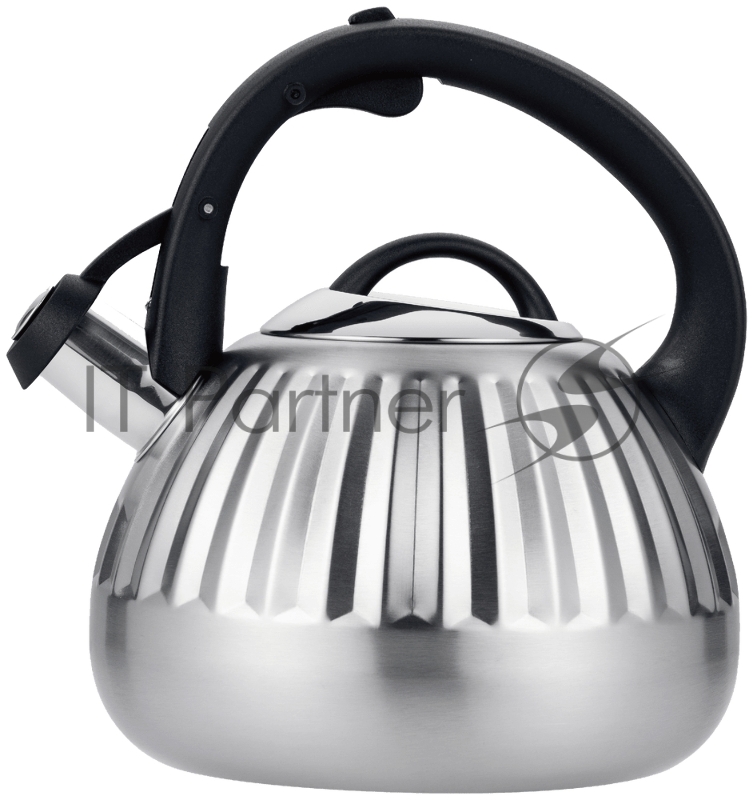 Чайник со свистком MAUNFELD WAFFLE MF117W25KT из нержавеющей стали 2,5 л