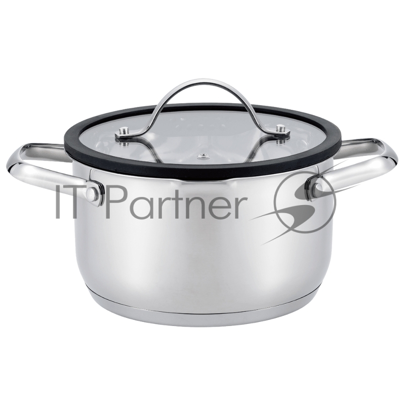 Кастрюля MAUNFELD ORIANA MF40RN01CR из нержавеющей стали со стеклянной крышкой, 20 см, 3,6 л