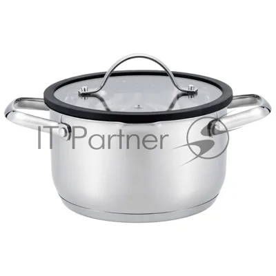 Кастрюля MAUNFELD ORIANA MF40RN01CR из нержавеющей стали со стеклянной крышкой, 20 см, 3,6 л
