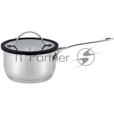 Ковш MAUNFELD ORIANA MF18RN01SP из нержавеющей стали со стеклянной крышкой, 16 см, 1,8 л