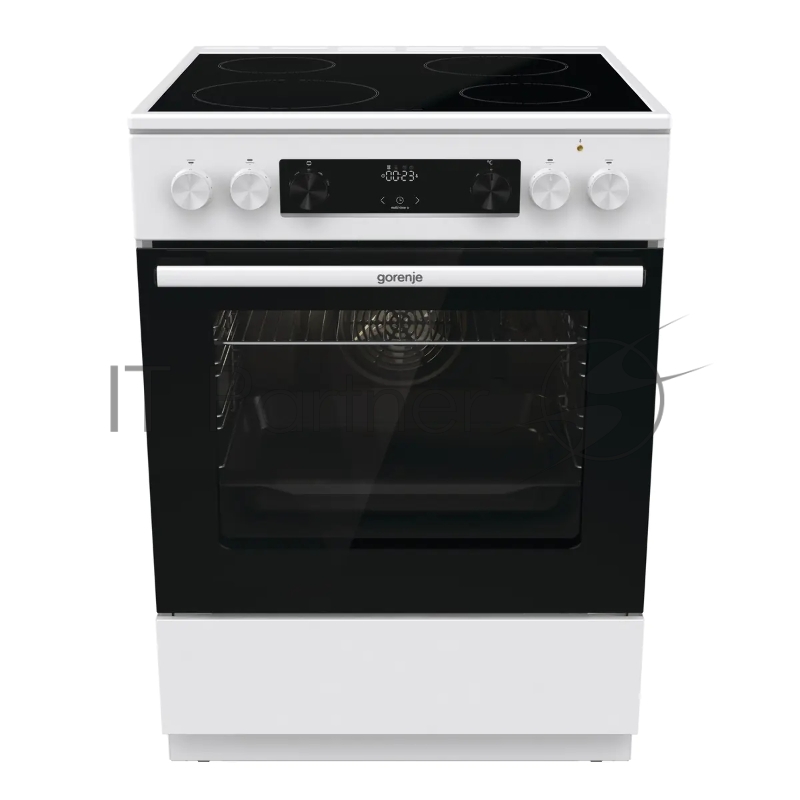 Плита электрическая Gorenje GEC6C40WG белый, конфорок 4 шт, духовка 71 л, 60 см x 85 см x 60 см