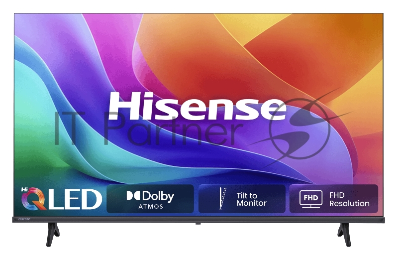 Телевизор QLED Hisense 40" 40А5S Frameless черный Full HD 60Hz DVB-T DVB-T2 DVB-C DVB-S DVB-S2 USB WiFi Smart TV (RUS)