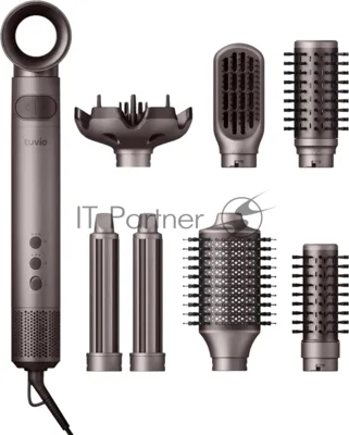 Фен-щётка Tuvio HBI1419 коричневый, 1500 Вт, ионизация, 40/50/70 мм