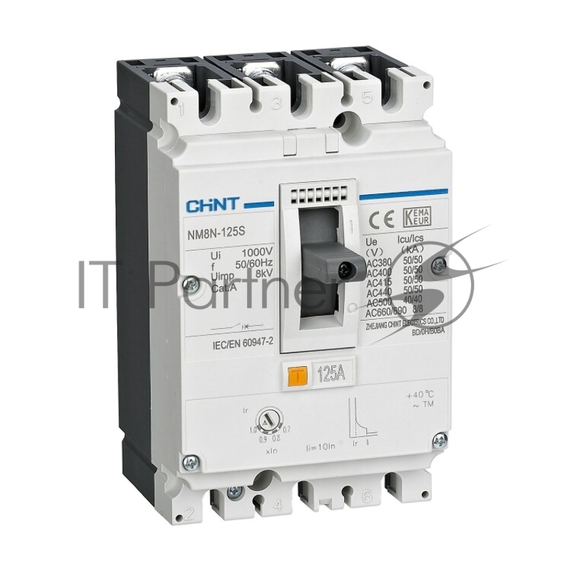 Авт. выкл. CHINT NM8N-125C TM 3P 25А 36кА с рег. термомаг. расцепителем (R)
