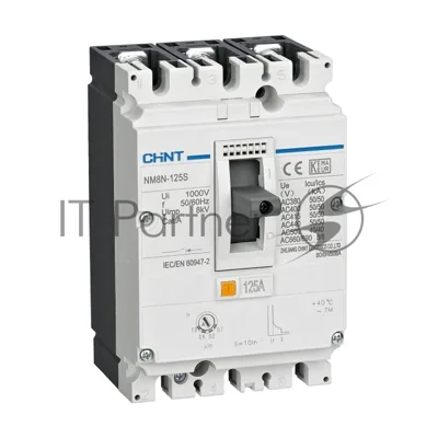Авт. выкл. CHINT NM8N-125C TM 3P 25А 36кА с рег. термомаг. расцепителем (R)