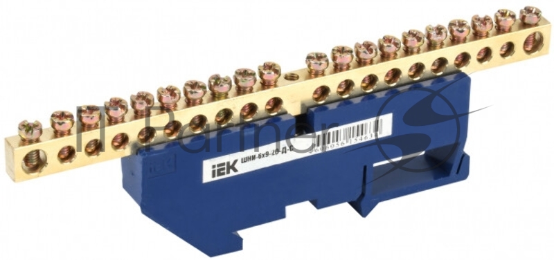 IEK Шина N ноль на DIN-изол ШНИ-6х9-20-Д-С