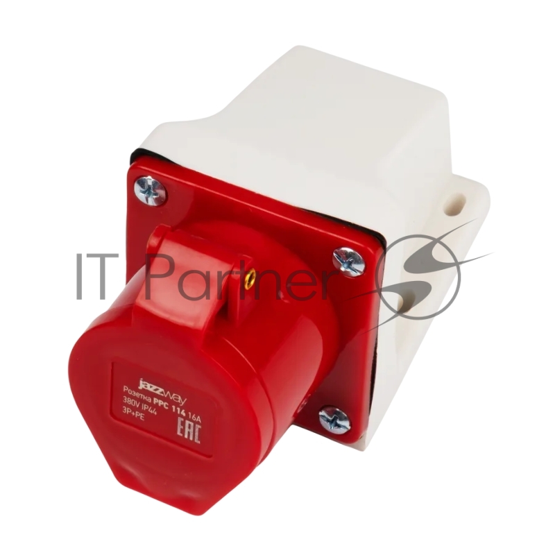 Розетка стационарная для наружной установки PPC 114 3Р+РЕ 16А 380В IP44 Jazzway