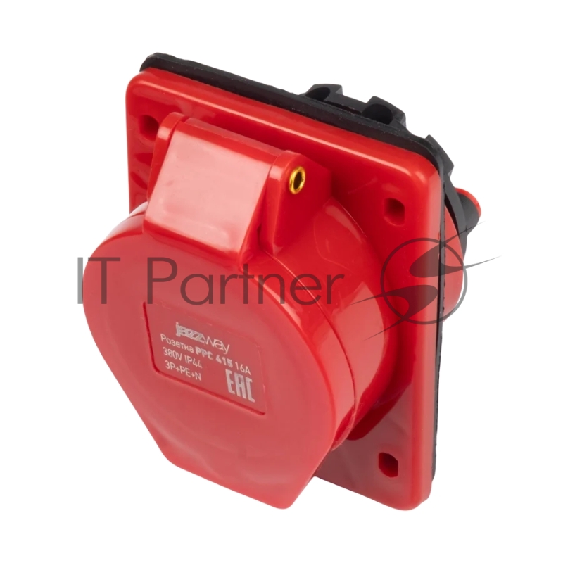 Розетка стационарная для скрытой установки PPC 415 3Р+РЕ+N 16А 380В IP44 Jazzway