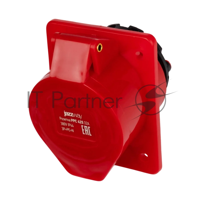 Розетка стационарная для скрытой установки PPC 425 3Р+РЕ+N 32А 380В IP44 Jazzway