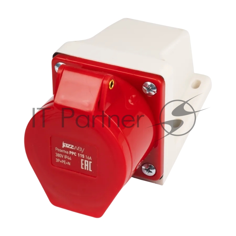 Розетка стационарная для наружной установки PPC 115 3Р+РЕ+N 16А 380В IP44 Jazzway