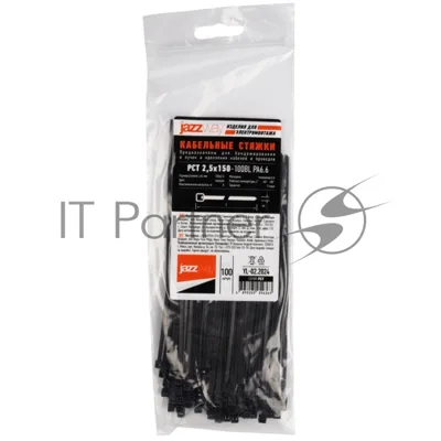 Кабельные стяжки (хомуты) PCT 2,5x150-100 черные PA6.6 (100 шт/уп)