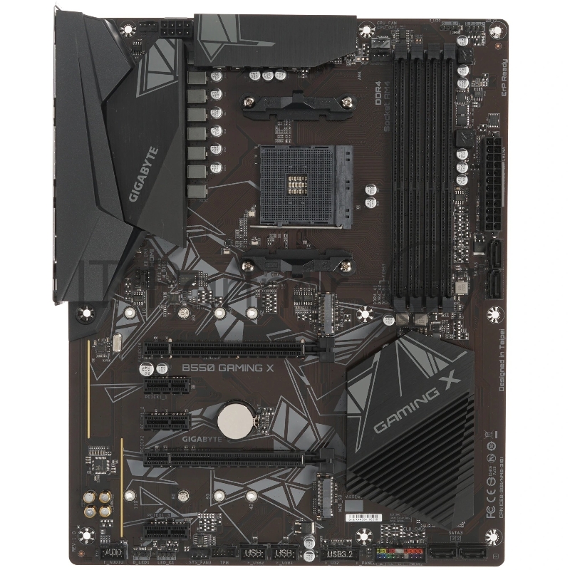 Материнская плата Gigabyte B550 X GAMING, AM4, AMD B550, 4xDDR4, 4xSATA, 2xM.2, 1xPCIe 4.0 x16, 1xPCIe 3.0 x4, 2xPCIe 3.0 x1, 1xHDMI, 1xDisplayPort, 1x 2.5Gb LAN, 1xUSB 3.2 Gen 2, 3xUSB 3.2 Gen 1, 1xUSB Type-C, 2xUSB 2.0, 2x3.5 мм, 7.1, ATX