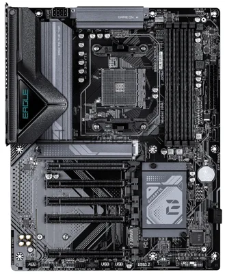 Материнская плата Gigabyte B550 X EAGLE, AM4, AMD B550, 4xDDR4, 4xSATA, 2xM.2, 5xPCIe x16 (1x4.0, 4x3.0), 1xHDMI, 1x 2.5Gb LAN, 4xUSB 2.0, 3xUSB 3.2 Gen 1, 1xUSB 3.2 Gen 2, 1xUSB Type-C, 3x3.5 мм, 7.1, ATX