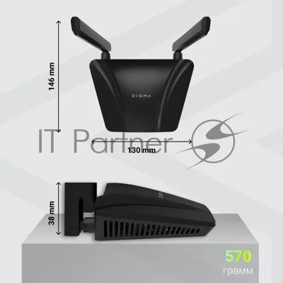 Роутер беспроводной Digma DWR-N303 10/100BASE-TX