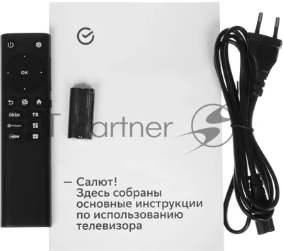 Телевизор Sber 55" SDX-55U5500DBB черный DLED UHD 60Hz Smart TV Салют ТВ 2GB/8GB