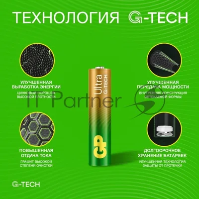 Батарея GP Ultra 24AUA21-2CRSBC8 AAA (8шт) блистер