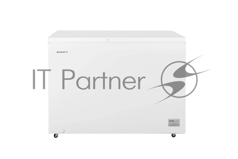Морозильный ларь KRAFT BD (W)-340BLR, белый, 318л, 1 корзина