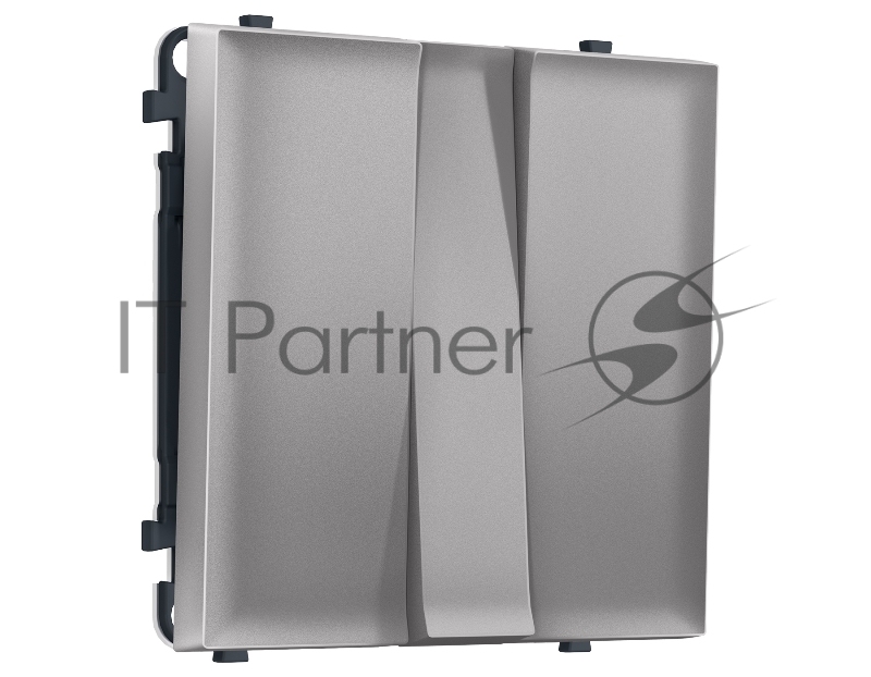 Комплект механизма 3-кл выключателя SIGMA Сталь матовый 10A-250V QUANT PRO (SP5050, PR133)