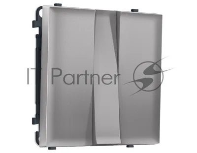 Комплект механизма 3-кл выключателя SIGMA Сталь матовый 10A-250V QUANT PRO (SP5050, PR133)