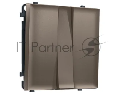 Комплект механизма 3-кл выключателя SIGMA Темная бронза матовый 10A-250V QUANT PRO (SP6350, PR133)