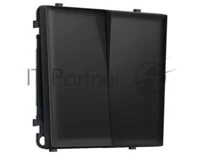 Комплект механизма 2-кл выключателя SIGMA Черный матовый 10A-250V QUANT PRO (SP8030, PR115)
