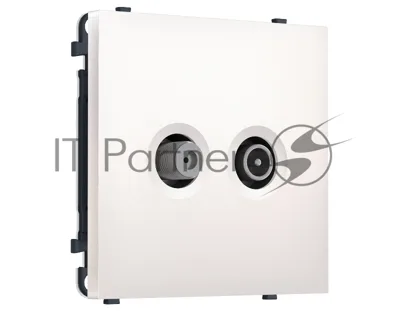 Комплект механизма розетки TV оконечной + SAT SIGMA Жемчуг 5-862MHz 3.5dB/950-2150MHz 3.8dB QUANT PRO (SP2133, PR217)