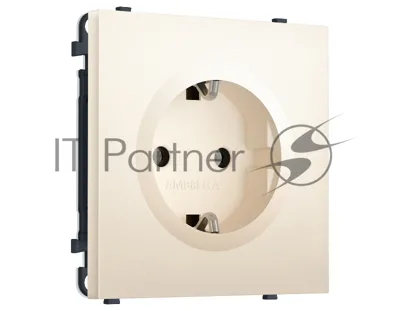 Комплект механизма электрической розетки SIGMA Жемчужно-кремовый 50Hz 2P+E с/з 16A-250V QUANT PRO (SP2460, PR141)