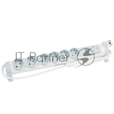 Удлинитель У06К 6 мест 2P+PE 1,5м 3х1,5мм2 16А USB A+C 20Вт белый COMFORT