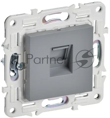 SKANDY Розетка компьютерная RJ45 кат.5E SK-K01Gr серый