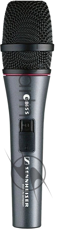 Микрофон Sennheiser e 865-S конденсаторный вокальный, суперкардиоида, бесшумный выключатель ON/OFF, 20 - 20000 Гц