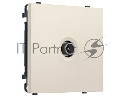 Комплект механизма TV розетки оконечной SIGMA Бежевый матовый 50-870 MHz 1dB QUANT PRO (SP3330, PR202)