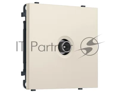 Комплект механизма TV розетки проходной SIGMA Бежевый матовый 5-1000 MHz 4dB QUANT PRO (SP3330, PR211)