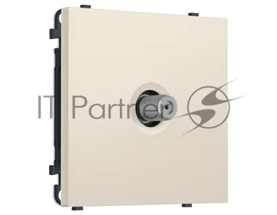 Комплект механизма TV розетки SAT SIGMA Бежевый матовый 5-2400MHz 3.5dB QUANT PRO (SP3330, PR215)