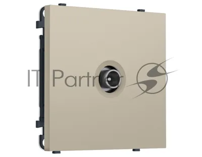 Комплект механизма TV розетки проходной SIGMA Кашемир 5-1000 MHz 4dB QUANT PRO (SP3530, PR211)