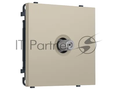 Комплект механизма TV розетки SAT SIGMA Кашемир 5-2400MHz 3.5dB QUANT PRO (SP3530, PR215)