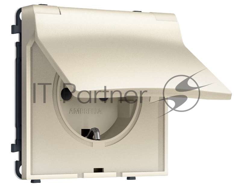 Комплект механизма электрической розетки SIGMA Шёлк 50Hz 2P+E с/з с/ш и крышкой IP44 16A-250V QUANT PRO (SP5480, PR141)