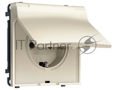 Комплект механизма электрической розетки SIGMA Шёлк 50Hz 2P+E с/з с/ш и крышкой IP44 16A-250V QUANT PRO (SP5480, PR141)