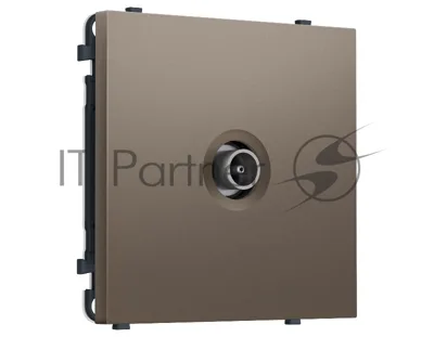 Комплект механизма TV розетки оконечной SIGMA Темная бронза матовый 50-870 MHz 1dB QUANT PRO (SP6430, PR202)