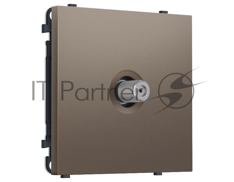 Комплект механизма TV розетки SAT SIGMA Темная бронза матовый 5-2400MHz 3.5dB QUANT PRO (SP6430, PR215)